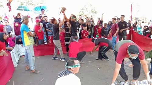 Perayaan HUT ke-79 RI Pemuda Kesuma Sejahtera Desa Senggoro Gelar Lomba