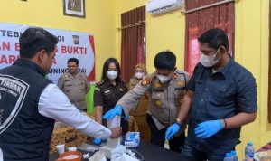 Polsek Tebingtinggi Gelar Pemusnahan