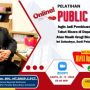 Teks foto; Brosur online pelatihan Public Speaking Lembaga Pendidikan Wartawan Pekanbaru Journalist Center