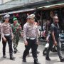 Personil polres meranti, saat lalukan patroli jelang pelantikan presiden