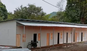 Rumah Hunian korban letusan Gunung Lewotobi
