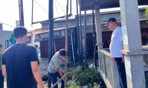 Pos Pengawasan Lalu Lintas di Simpang Garuda Sakti