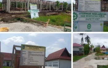 Proyek RPS SMKN 1 Bantan Diduga Asal Jadi