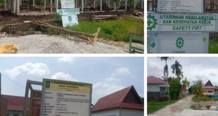 Proyek RPS SMKN 1 Bantan Diduga Asal Jadi