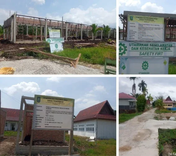 Proyek RPS SMKN 1 Bantan Diduga Asal Jadi