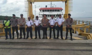 Petugas BPTD dan KSOP Bersinergi Jaga Keamanan Pelabuhan Mengkapan