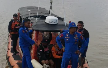 Kapal Nelayan Karam Ditabrak Tugboat di Perairan Rangsang, Satu Orang Hilang