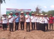 Tanam Jagung Serentak dan Peresmian Gudang Ketahanan Pangan Polri di Desa Pangkalan Batang