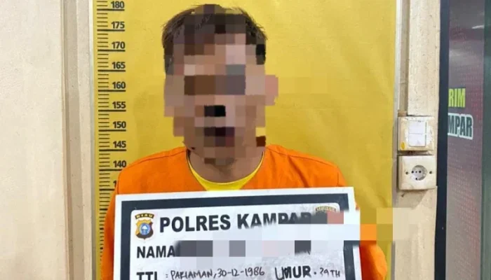 Bejat! Ayah Kandung di Kampar Tega Cabuli Balita Usia 4 Tahun, Pelaku Diciduk di Rumah Kakak