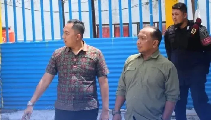 Periksa Kondisi Fisik Lingkungan, Kalapas Bengkalis Tinjau Area Branggang