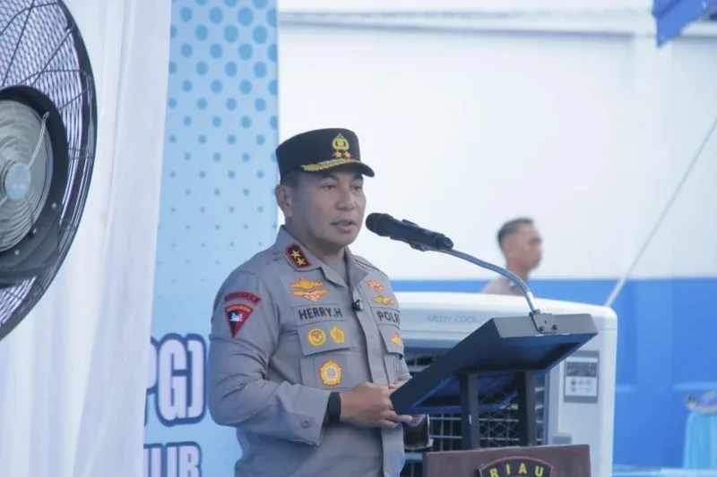 Kapolda Riau Resmikan Dapur Gizi Polres Inhil
