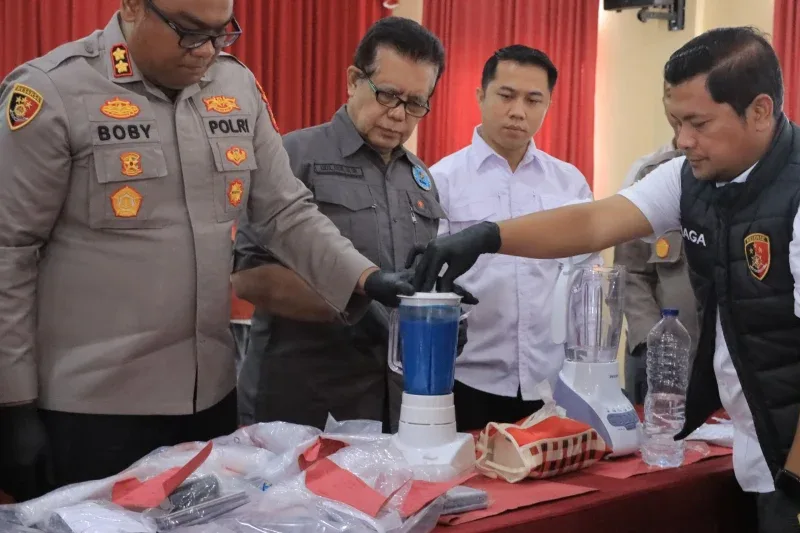 51 Kasus Narkoba Terungkap, Ratusan Gram Sabu Dimusnahkan di Kampar