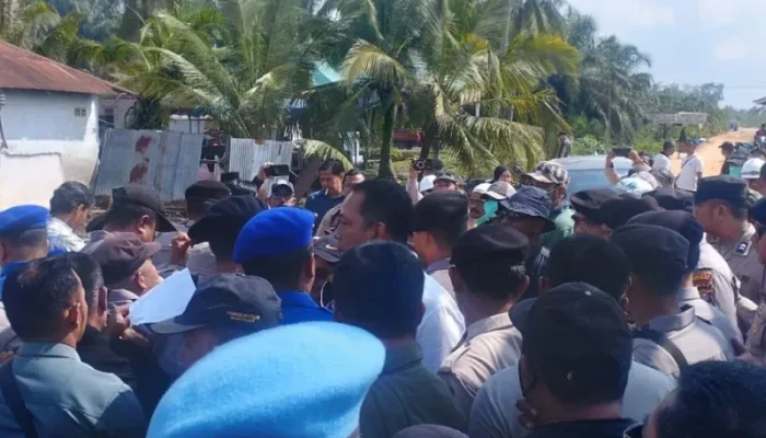 Nyaris Ricuh, Konstatering Lahan PT Energi Unggul Persada di Dumai Ditolak Ahli Waris
