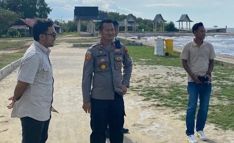 Wakapolres Bengkalis dan IAIN Bengkalis Tinjau Persiapan Aksi Peduli Lingkungan di Selat Baru
