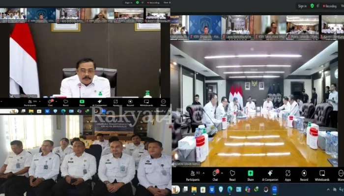 Virtual Meeting Nasional: Lapas Bengkalis Bahas Evaluasi Kinerja Triwulan III Bersama Menteri Imipas