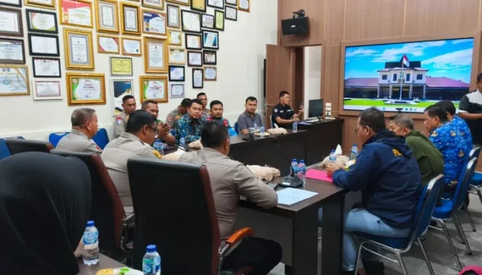 Kapolres Kampar Pimpin Rakor Siaga Banjir Hadapi Musim Hujan