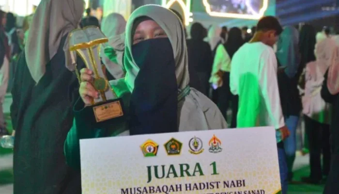 Nayya Melhanie Asal Bengkalis Raih Juara 1 Nasional Hafalan 100 Hadis di STQH Kendari