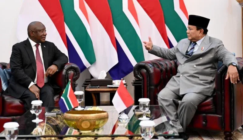 Prabowo dan Ramaphosa Sepakat Perkuat Kemitraan Indonesia dan Afrika Selatan