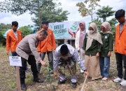 Polres Rohil dan ITR Kolaborasi Hijau: Tanam Bibit Pohon Demi Kampus yang Asri