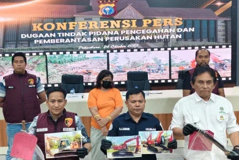 IRT di Riau Ditangkap Usai Garap 13 Hektare Kawasan Konservasi Giam Siak Kecil