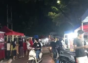 Suasana Romantis di Kawasan Kuliner Cut Nyak Dien Pekanbaru pada Malam Minggu