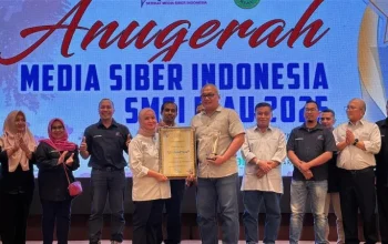 Riau aktual Dinobatkan Sebagai Media Terbaik 2025 di Ajang SMSI Riau