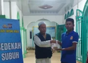 Sedekah Subuh di Tapung Hulu, Warga Bukit Kemuning Rasakan Berkah Kebersamaan