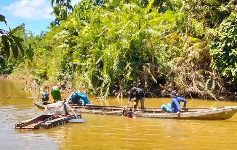 Tambang Emas Ilegal Rusak Sungai Setingkai, Warga Minta Pemerintah Bertindak Tegas