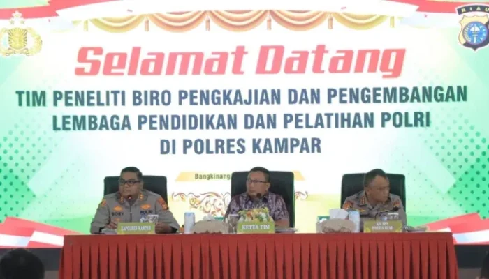 Polres Kampar Jadi Lokasi Penelitian Kinerja Lulusan Polri dan Kepuasan Masyarakat