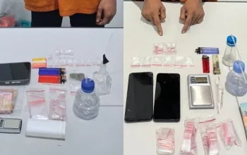 Peredaran Narkoba Masuk ke Desa, Polsek Perhentian Raja Ringkus Dua Pengedar di Hangtuah