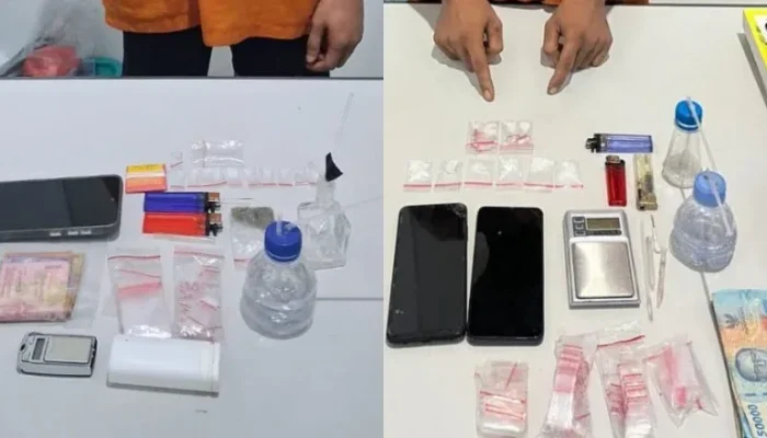 Peredaran Narkoba Masuk ke Desa, Polsek Perhentian Raja Ringkus Dua Pengedar di Hangtuah