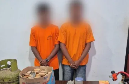 Tambang Emas Ilegal di Kuansing Digerebek, Dua Pelaku Ditangkap Polda Riau