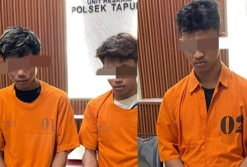 Polsek Tapung Bekuk Tiga Pengedar Sabu di Dua Lokasi Berbeda, Total Barang Bukti 4,11 Gram