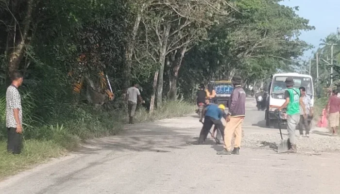 Di Tengah Keterbatasan, Pemkab Siak Tak Henti Perbaiki Jalan untuk Warga