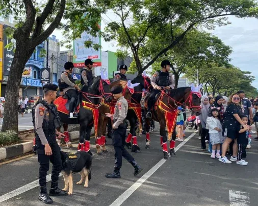 Polri Amankan Car Free Day Margonda Depok, Warga Nikmati Pagi dengan Aman dan Nyaman