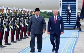 Prabowo Sambut Hangat Raja Abdullah II di Jakarta, Simbol Eratnya Hubungan RI–Yordania