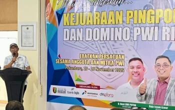 PWI Riau Buka Kejuaraan Tenis Meja dan Domino, Ratusan Wartawan Antusias Ikut
