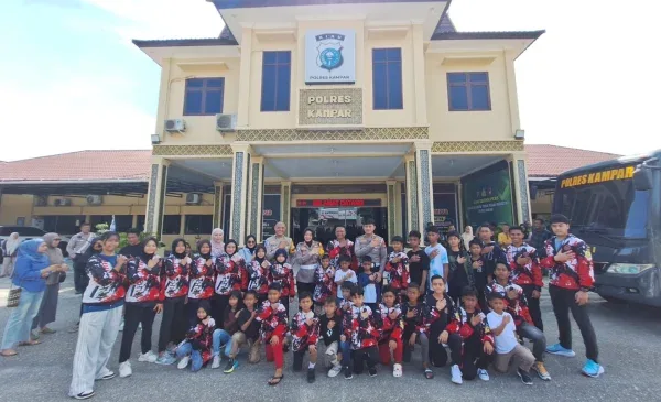Kontingen Inkanas Polres Kampar Dilepas ke Kejuaraan Piala Kapolda Riau, Wulan Afdhalia Beri Pesan Menginspirasi