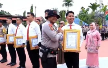 Polres Inhil Anugerahkan Penghargaan, Ungkap 19 Kg Sabu Jadi Prestasi Terbesar 2025