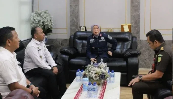 Kalapas Priyo Tri Laksono Perkuat Sinergi Penegakan Hukum Lewat Kunjungan Resmi Kejari Bengkalis