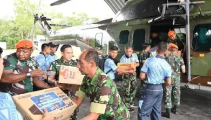Akses Darat Lumpuh, TNI AU Jadi Andalan Kirim Bantuan ke Aceh, Sumut dan Sumbar Lewat Lanud Roesmin Nurjadin