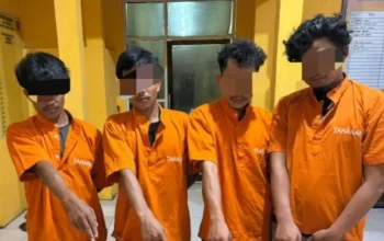 Pesta Sabu Terbongkar di Tapung Hilir, Empat Pemuda Diciduk Bersama 24,58 Gram Barang Bukti