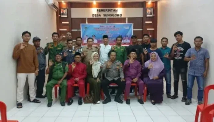 Cegah Karhutla Sejak Dini, Desa Senggoro Perkuat Sosialisasi Hukum Bersama Bhabinkamtibmas