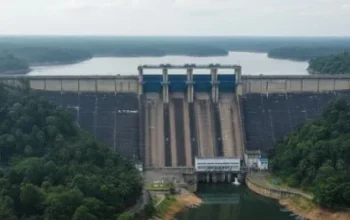 Elevasi Waduk Koto Panjang