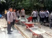 Polri dan Pemda Bangun Huntara untuk Korban Bencana Bayang Utara Pesisir Selatan