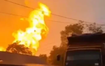 Ledakan Pipa Gas TGI di Inhil, 10 Warga Terluka dan Jalur Lintas Sumatera Sempat Lumpuh
