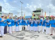 Semangat HAB ke-80, MTs YPPI Bengkalis Tampil Kompak Ikuti Jalan Santai Kemenag