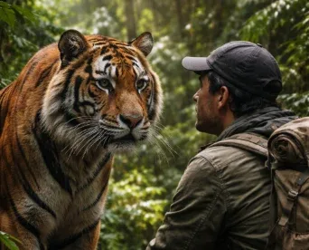 Warga Sungai Apit Siak Berhadapan dengan Harimau Sumatera, BBKSDA Turun Tangan