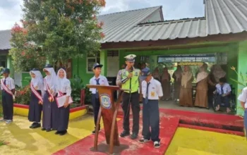 Satlantas Polres Pringsewu Tanamkan Kesadaran Tertib Lalu Lintas Sejak Dini
