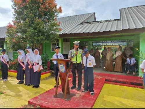 Satlantas Polres Pringsewu Tanamkan Kesadaran Tertib Lalu Lintas Sejak Dini